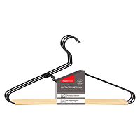 Комплект вешалок-плечиков 3шт 43см ФРИДА металлические (черный) Master House 75954