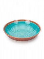 Тарелка суповая керамика 20см WOOD BLUE Fioretta TDP431