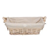 Корзина для хранения 29*19*10см ПОЛОСОЧКА натуральный Магамакс EW-13