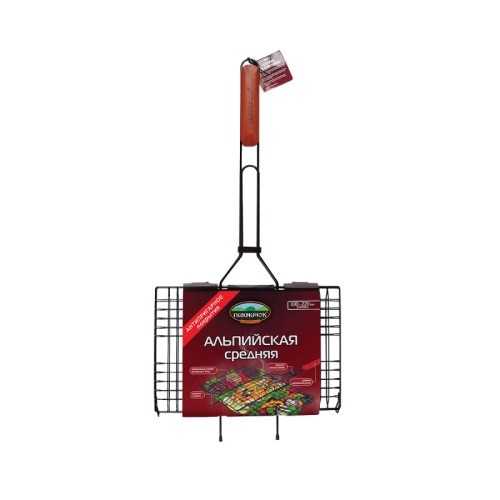 Решетка-гриль ПИКНИЧОК "Альпийская" 6 секций антипригарная 330 х 220 мм