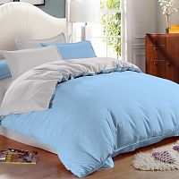 КПБ 1,5сп сатин 70*70см однотонный ALASKA Amore Mio Single BZ Spo