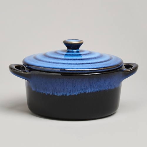 Горшочек для запекания 0,6л REACTIVE BLUE Agness 780-132