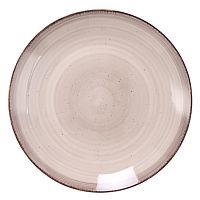 Тарелка десертная керамика 19см MOOD кофейный Domenik DMD262