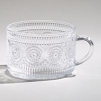 Кружка прозр. стекло 400мл GLASS LEGEND КРУЖОЧКИ Lefard 691-123