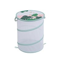 Корзина-сетка для белья 46л МЯТА на пружине Магамакс UC-131