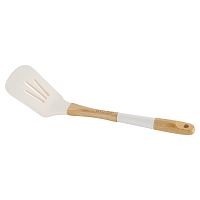 Лопатка силиконовая 36*8*5см WHITE с прорезями Guffman M04-104-W 1/72