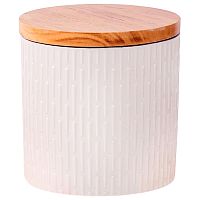 Банка для сыпучих фарфор 580мл ШАРМ-4 белый Appetite WJSHARM-4