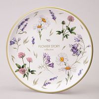 Тарелка десертная керамика 21см FLOWER STORY Agness 358-2172