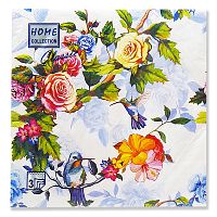 Салфетки бумажные HOME COLLECTION 20шт 33*33см 3сл Колибри 29123-2