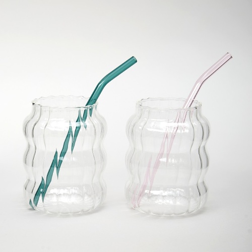 Набор стаканов 2шт 600мл со стекл. трубочками Agness 887-291 Набор стаканов 2шт 600мл со стекл. трубочками Agness 887-291