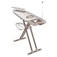 Доска гладильная 123,5*46см НИКА Валенсия-1 метал. Геометрические листья НВ1/20