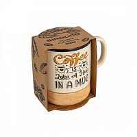 Кружка керамика 420мл COFFEE MANIA бежевый Sirocco STC003