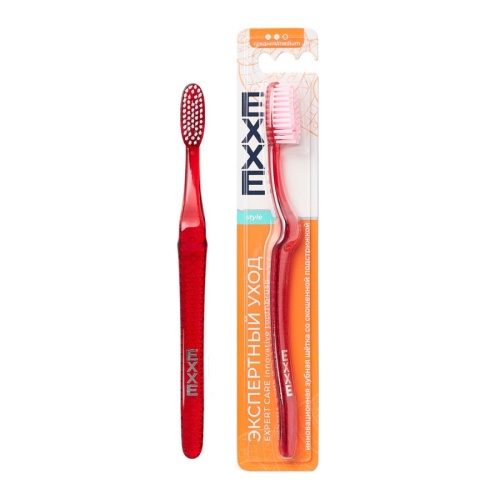 Зубная щетка EXXE Экспертный уход Средняя (скошенная) Ассорти