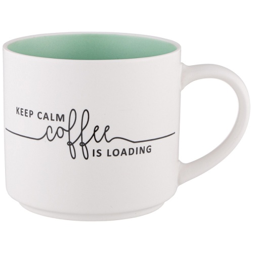 Кружка фарфор 470мл KEEP CALM COFFEE IS LOADING Lefard 260-979 Кружка фарфор 470мл KEEP CALM COFFEE IS LOADING Lefard 260-979