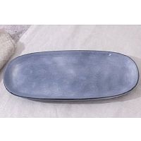 Блюдо из керамики 31см STONE SKYLINE овальное Domenik DMD316
