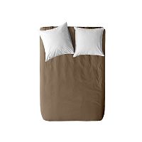 Простыня на резинке 180*200см борт 25см перкаль SIMPLY TAUPE рис. 86295-11 Wenge