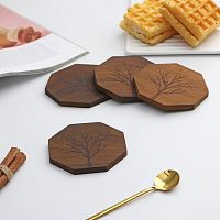 Набор подставок под горячее 4шт 9,2,9,2см ДРЕВО Magistro 9115439