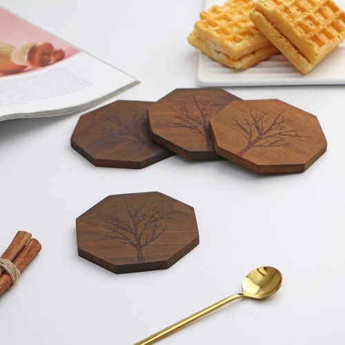 Набор подставок под горячее 4шт 9,2,9,2см ДРЕВО Magistro 9115439