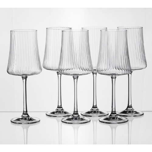 Набор бокалов для вина 6шт 360мл XTRA OPTIC декорированные Crystalex 40862/47/360