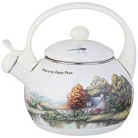 Чайник эмаль 2,2л Agness FAMILY HOUSE свисток индукция 943-064