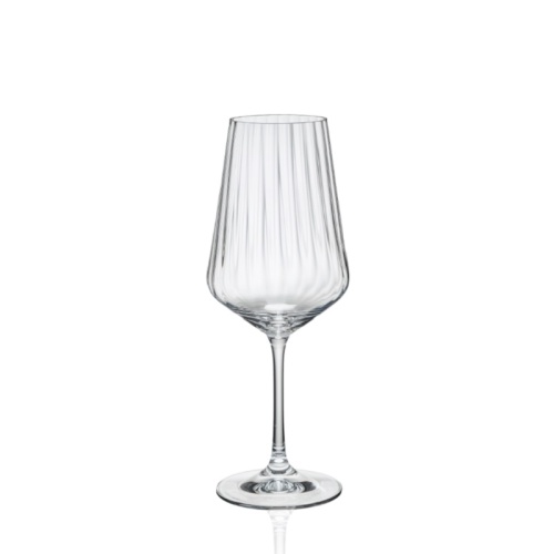 Набор бокалов для вина 6шт 450мл SANDRA OPTIC декорированные Crystalex 40728/450/22