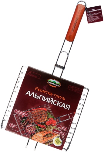 Решетка-гриль ПИКНИЧОК "Альпийская" малая 26,5х24 см.