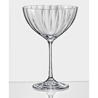 Набор бокалов для мартини 6шт 340мл VIOLA OPTIC WATERFALL декорированные Crystalex 40751/22/340