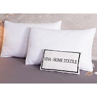 Наволочки 2шт 50*70см сатин-страйп ОТЕЛЬ белый Viva Home Textile