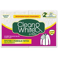 Мыло хозяйственное ДУРУ 120г Clean&White Против сложных пятен