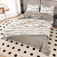 КПБ Евро сатин 50*70см ГОРОДА МИРА с одеялом Viva Home Textile