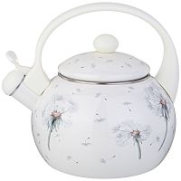 Чайник эмаль 2,2л Agness DANDELION свисток индукция 943-054