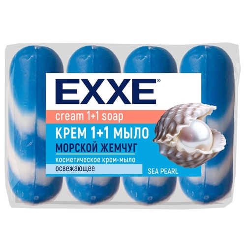 Мыло туалетное EXXE 4шт 75г Морской жемчуг