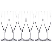 Набор фужеров для шампанского 6шт 210мл GAVIA Bohemia Crystal 669-382
