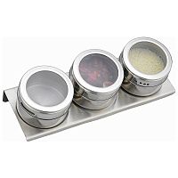 Набор для специй AGNESS 4 пр.на магнитах,  20*6*5 см, 912-005