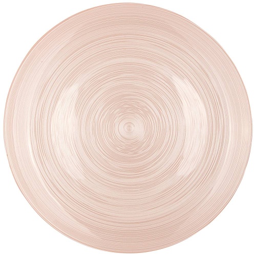 Тарелка обеденная розовое стекло 28см BEAUTY PEACH Аксам 339-161