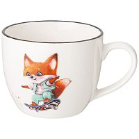 Кружка фарфор 220мл ЛОВКИЙ И СМЕЛЫЙ Lefard 260-945