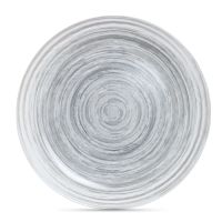 Тарелка десертная серое стекло 20,5см DIWALI ZEDORA GREY RINGS Luminarc V9708