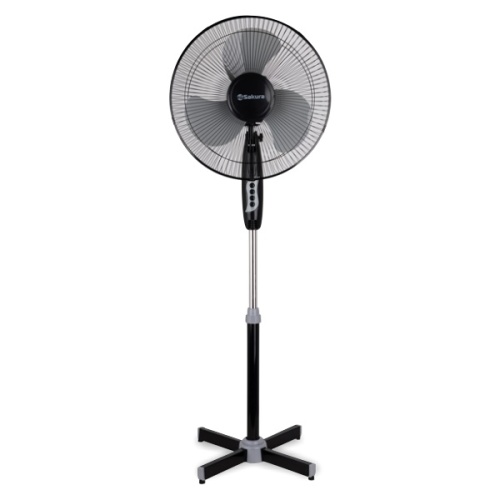Вентилятор напольный Sakura SA-10BK (40 Вт/скоростей 3/диаметр 40см/черный)