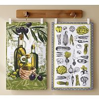 Набор полотенец 2шт рогожка 35*60см ОВОЩИ Доляна 9924057