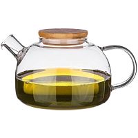 Чайник заварочный стекло 600мл Tima с пружинкой PHM600