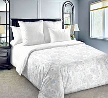 КПБ 2,0сп (европростыня) перкаль 70*70см ГРЕЙС-1 голубой Текс Дизайн 3250ПН