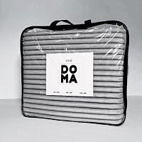 Плед 180*200см велсофт ПОЛОСА 1см шиншилла (чемодан) Vse Doma