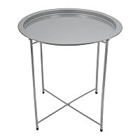 Столик металл 47*50,5см СЕРЕБРО складной Магамакс Org-13