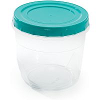 Контейнер для хранения круглый 1,0л Ассорти Полимербыт C442