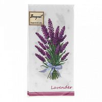 Салфетки бумажные BOUQUET 20шт 33*33см 2сл Лаванда 1/12