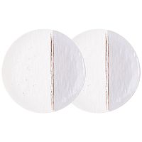 Набор тарелок фарфор 2шт обеденные 25,5см GREY Lefard 42-471