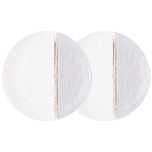 Набор тарелок фарфор 2шт обеденные 25,5см GREY Lefard 42-471