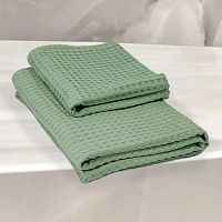 Полотенце вафельное 40*60см БОХО мята Votex Home