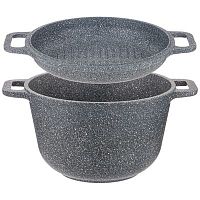 Казан 5,0л Agness GRACE литой алюм. АП с крышкой-гриль 899-242