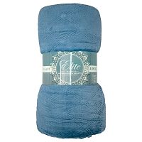 Плед 150*200см фланель C-Клетка ГОЛУБОЙ Absolute TF FNE BL2 1520 17-4023